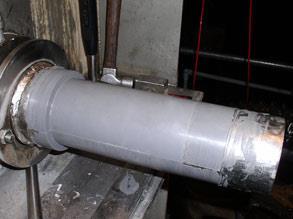 Completed shaft rebuild using Belzona 1111 (Super Metal)